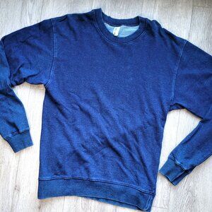 American Apparel Indigo cotton sweatshirt size S